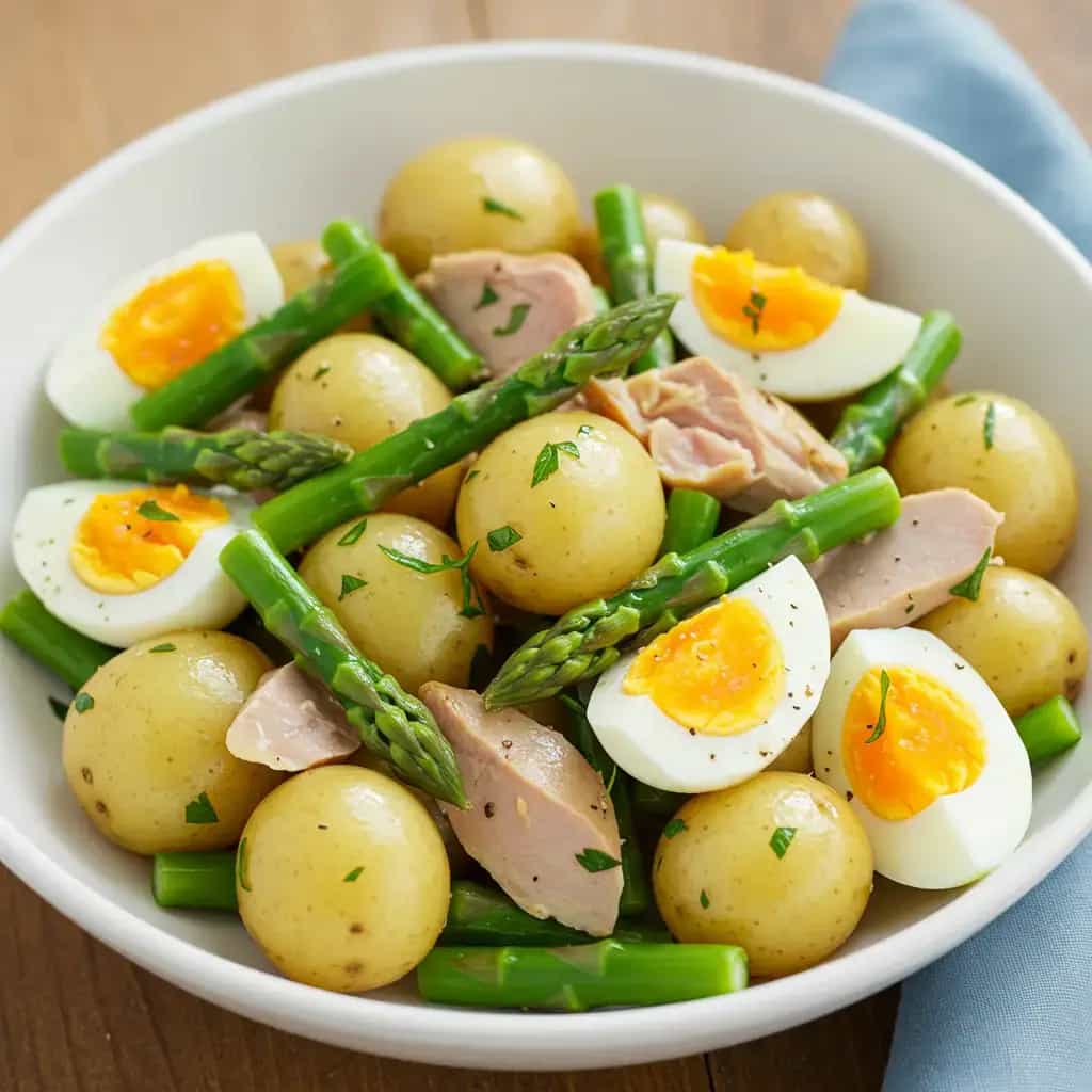 Salada de Batatas com Aspargos