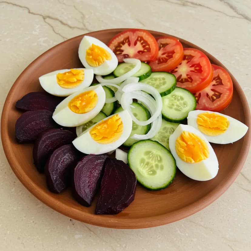 Salada de Beterraba Assada com Limão e Azeite