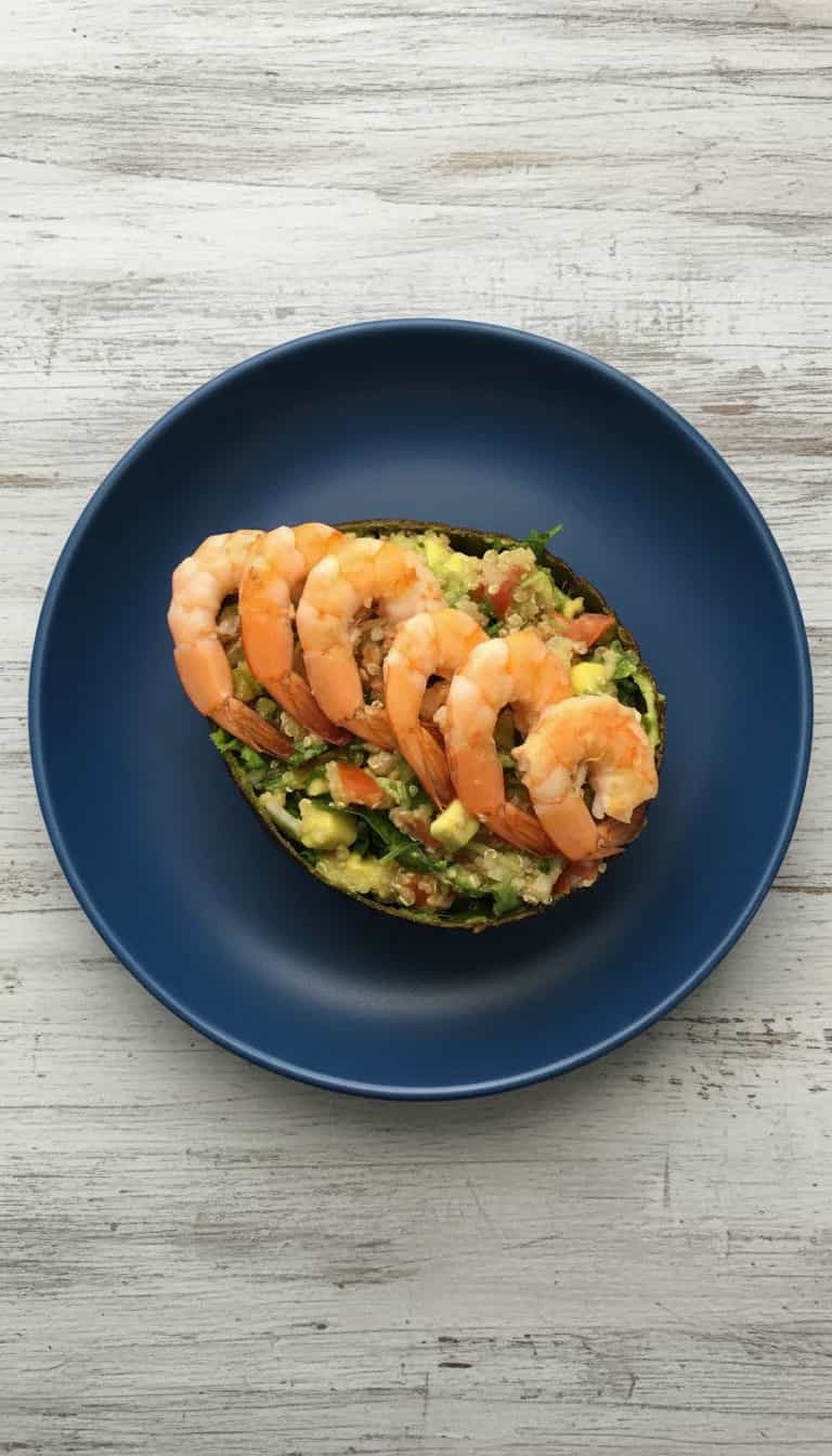 Salada de Camarão com Abacate