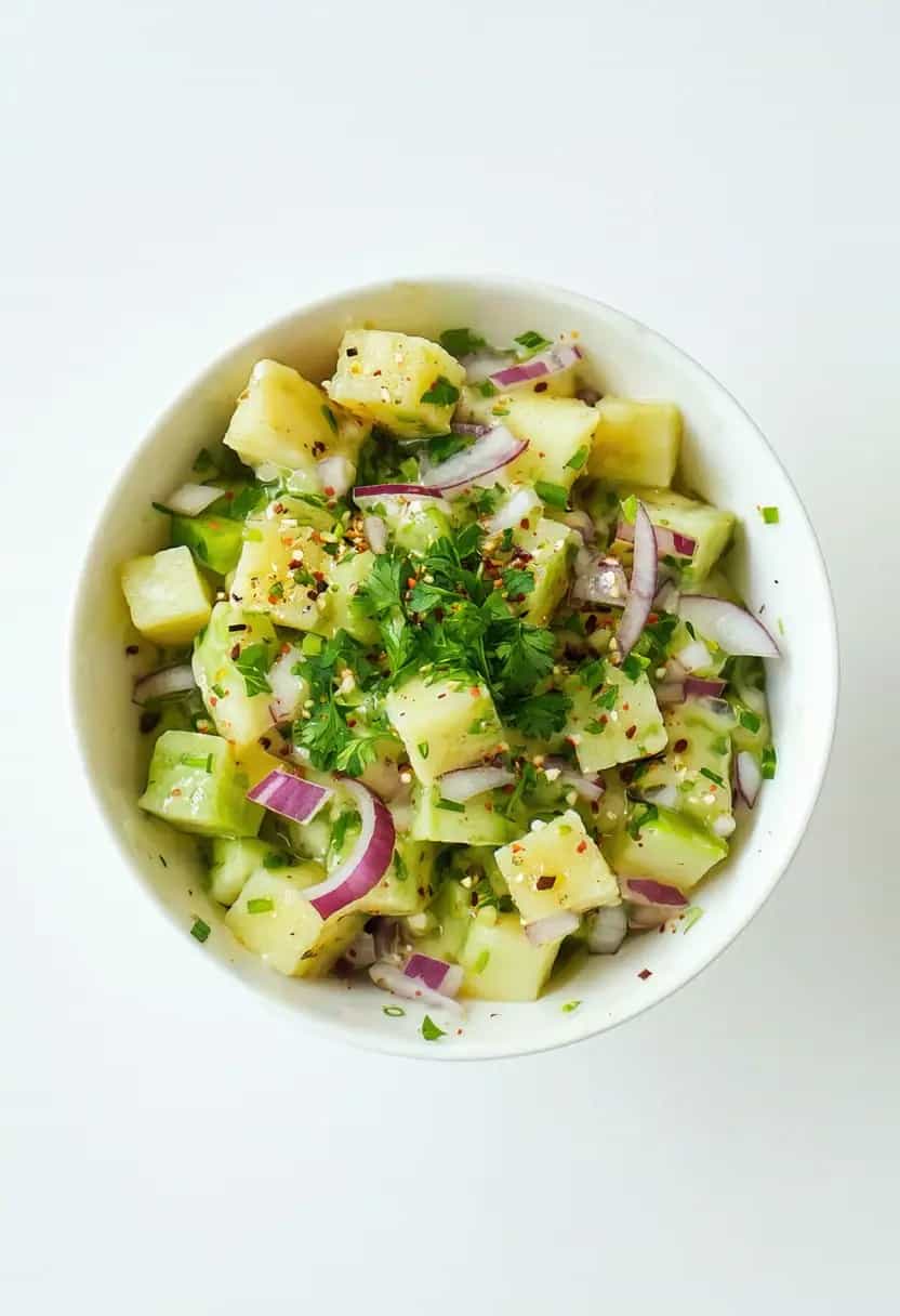 Salada de Chuchu e Maionese