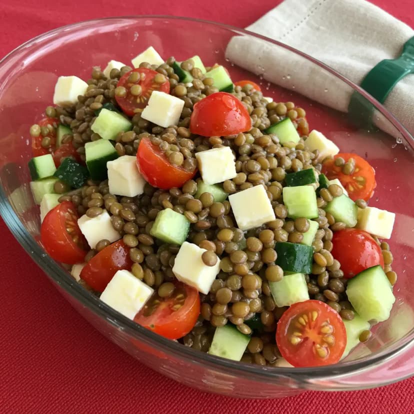 Salada de Lentilhas Mediterrânea