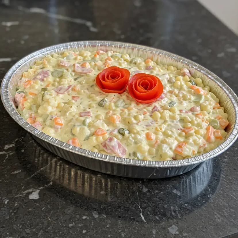 Salada de Pão com Cenoura e Presunto