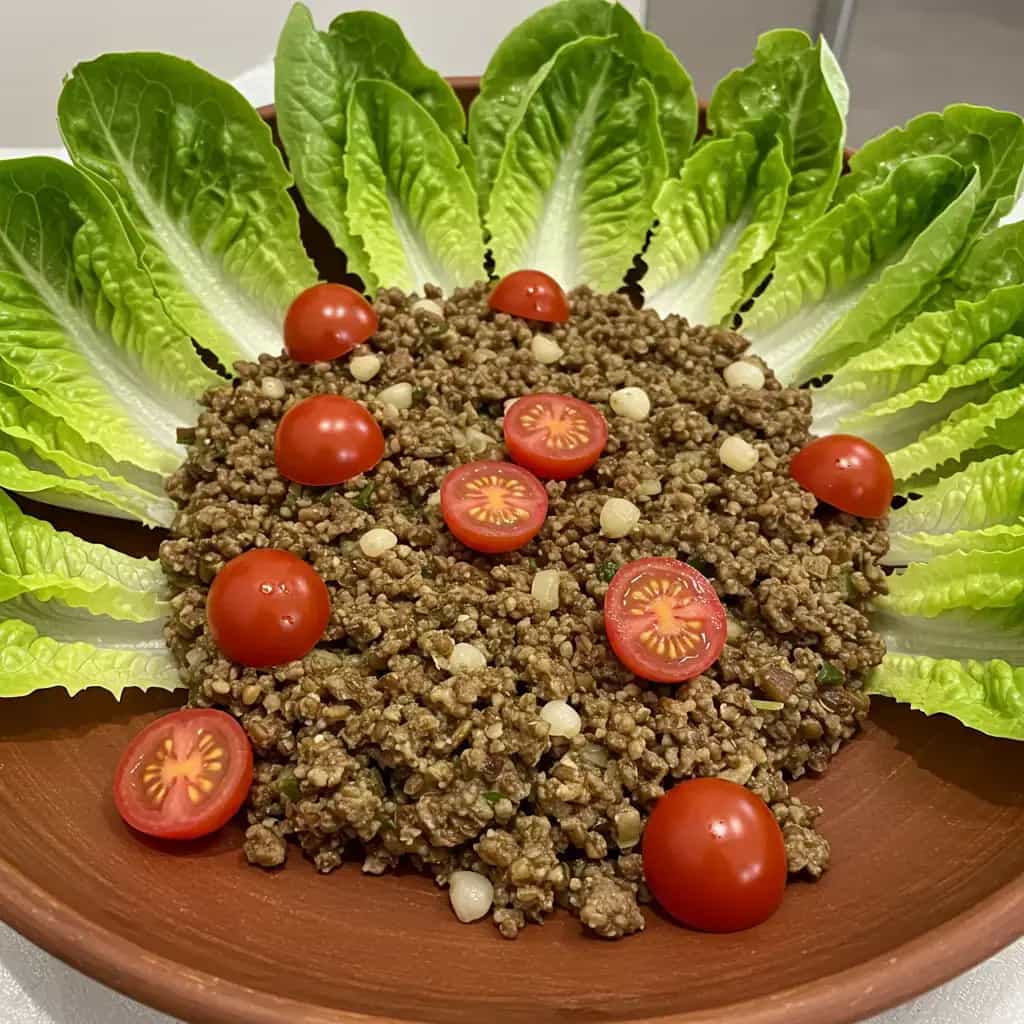 Salada de Trigo e Quibe