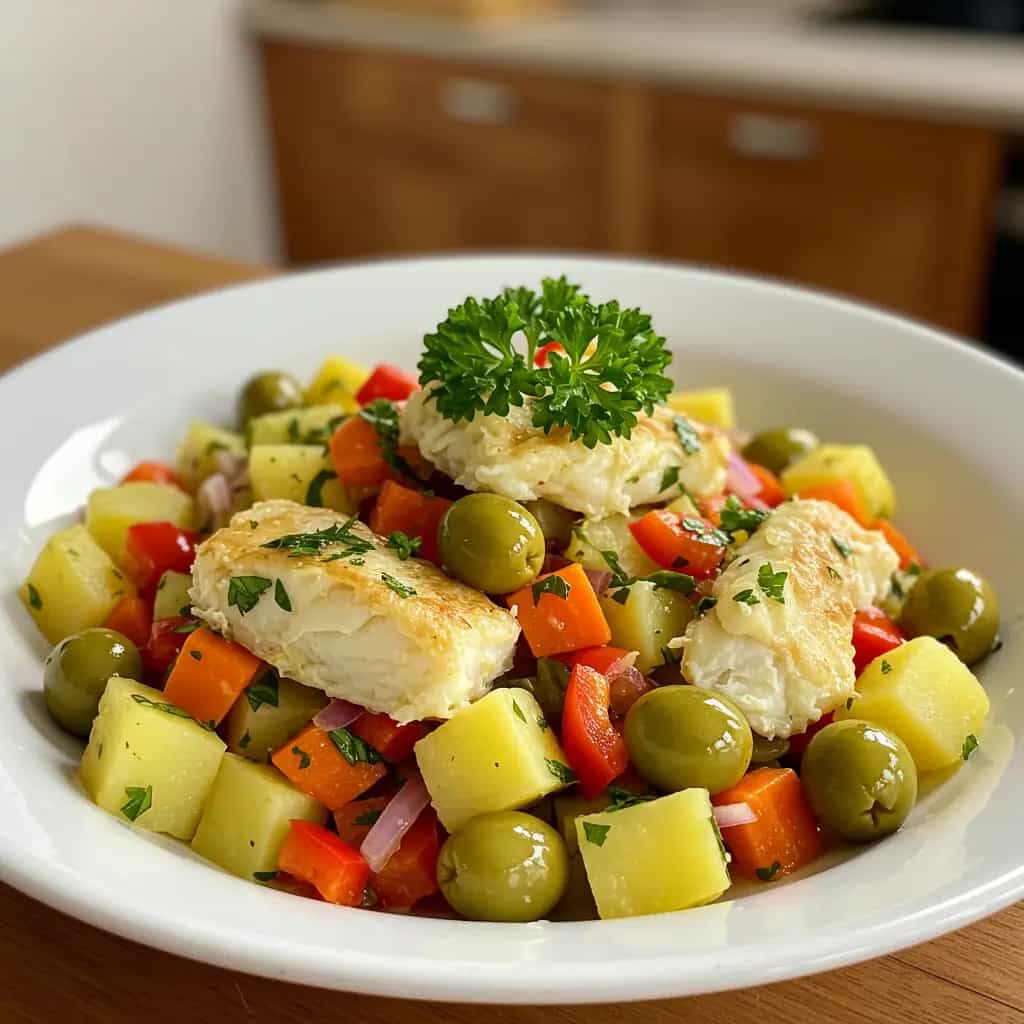 Salada fácil de bacalhau