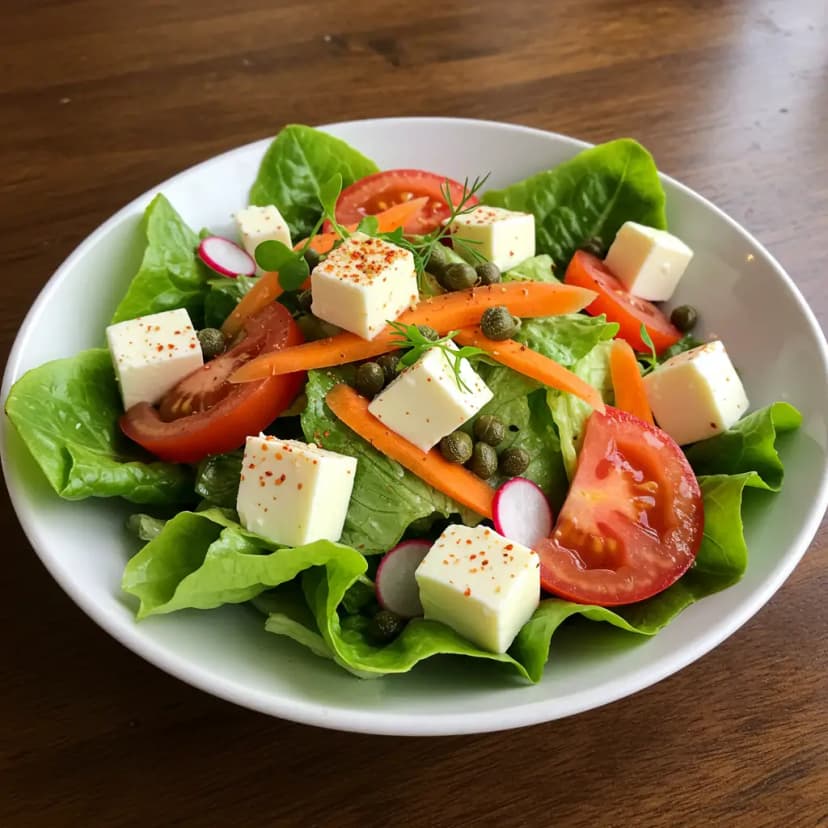 Salada Maravilha com Molho de Mel e Mostarda