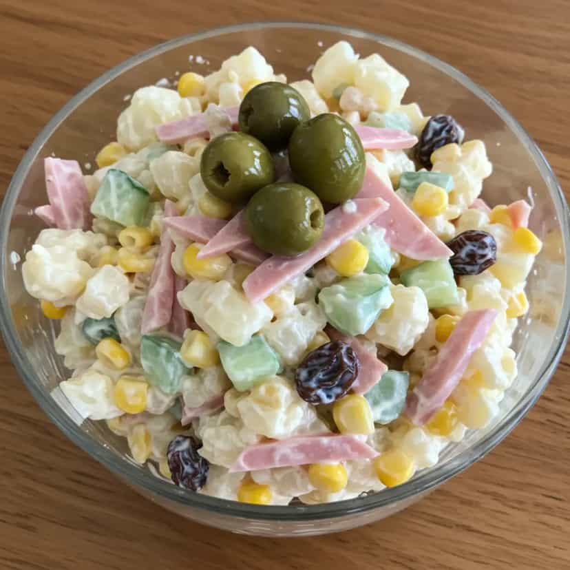 Foto deliciosa de Salada tropical pronta para servir - Saladas
