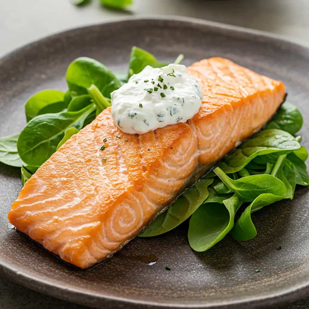 Salmão com Cream Cheese e Especiarias