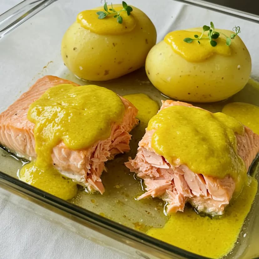 Salmão com Molho de Maracujá