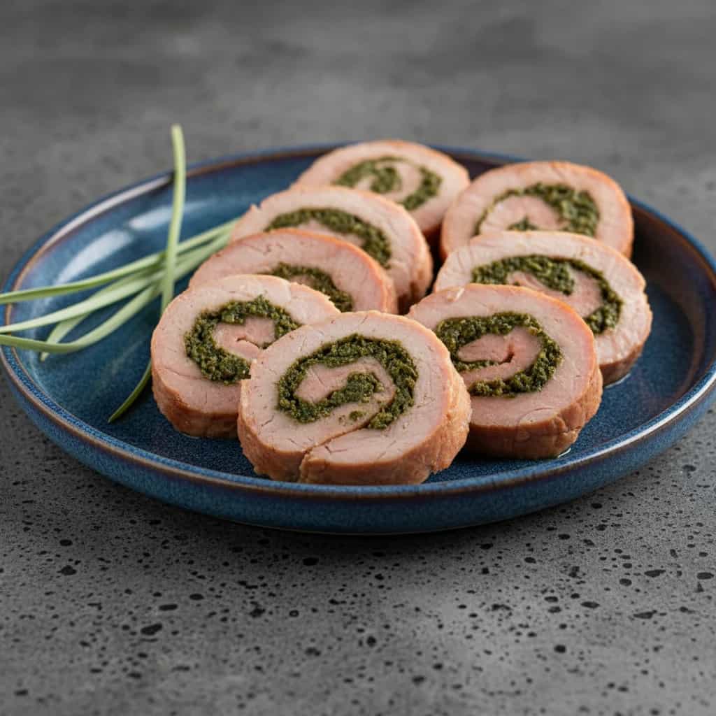 Salmão Recheado com Amêndoas e Estragão