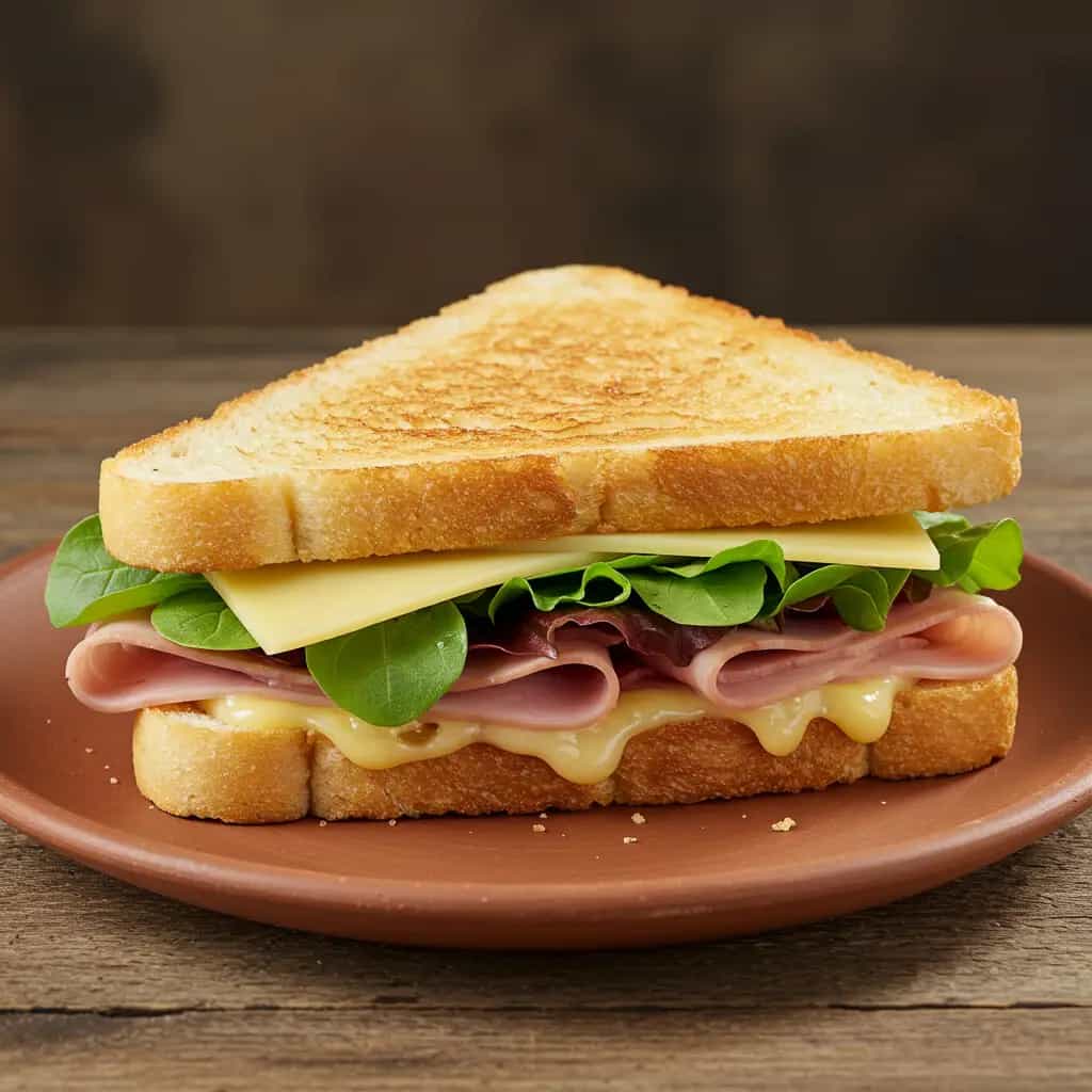 Sanduíche Crocante com Mortadela e Queijo