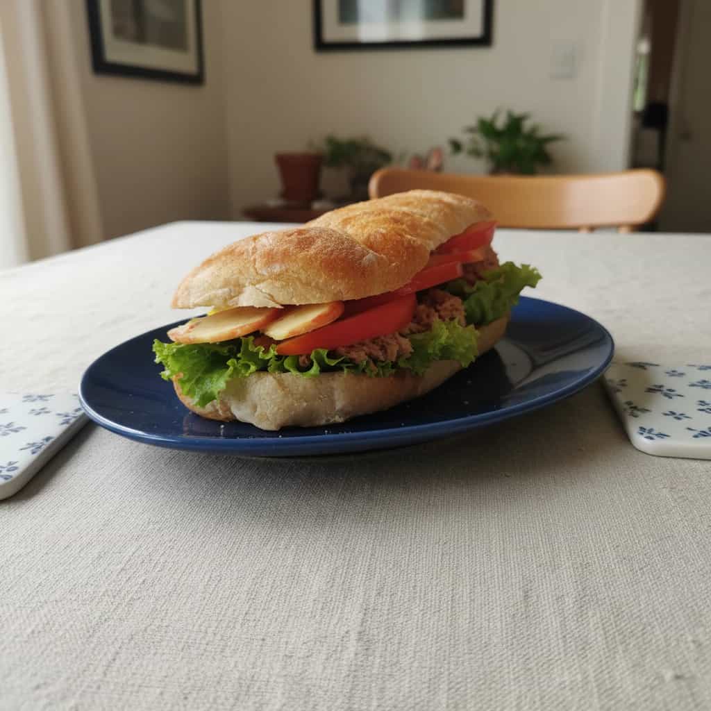 Sanduíche de Atum com Maçã