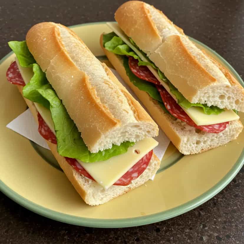 Foto deliciosa de Sanduíche de Baguete Caprese pronta para servir - Lanches de Padaria