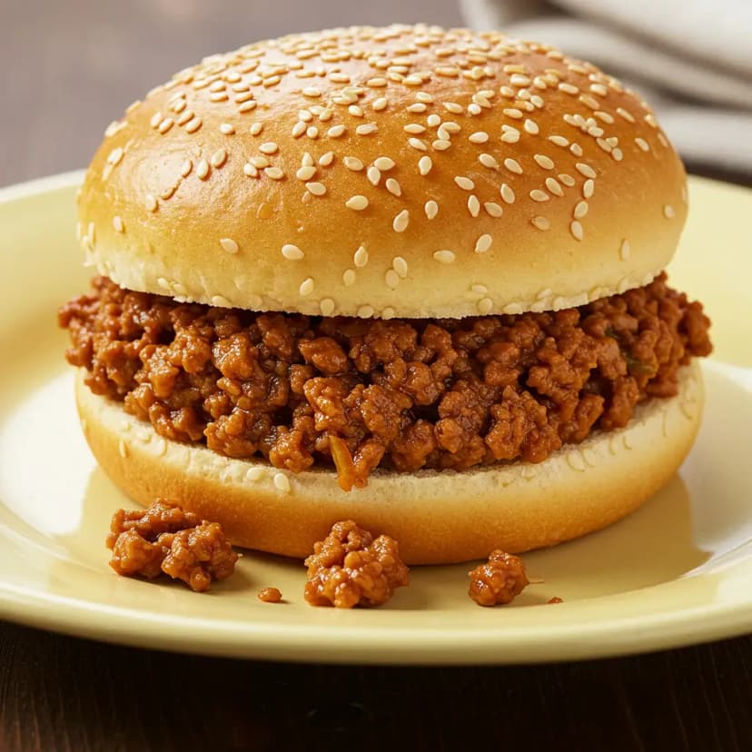 Sanduíche de Carne Picada ao Molho Barbecue
