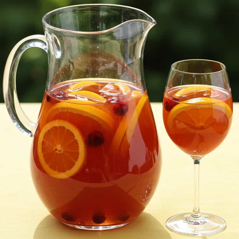Foto deliciosa de Sangria Refrescante de Verão pronta para servir - Coquetéis