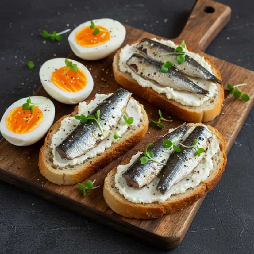 Foto deliciosa de Sardinha Fresca Marinada com Ervas e Citros pronta para servir - Peixes & Frutos do Mar