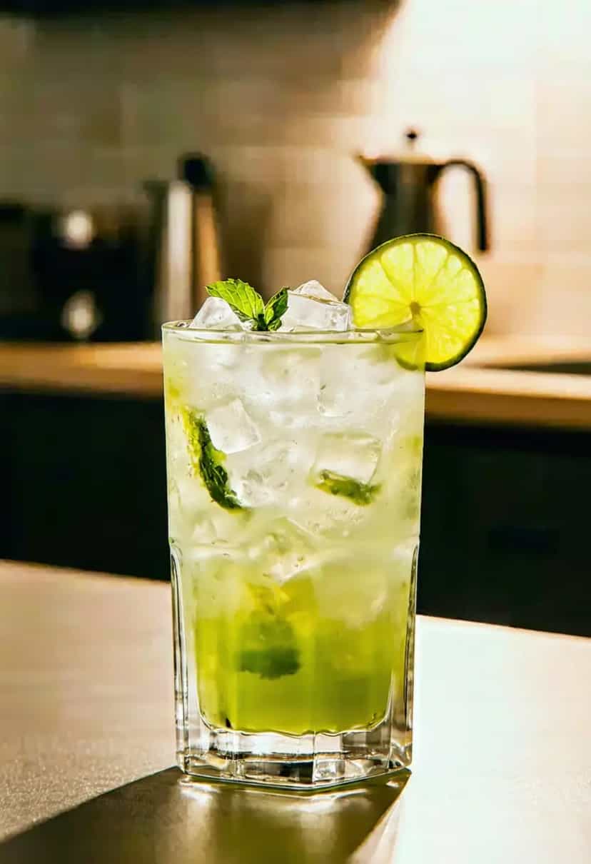 Foto deliciosa de Mojito Mocktail Simples pronta para servir - Coquetéis