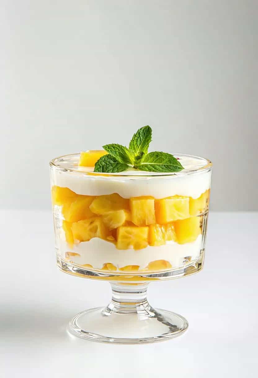 Sobremesa de Abacaxi com Gelatina