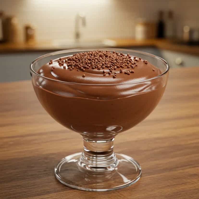 Foto deliciosa de Sobremesa gelada de chocolate pronta para servir - Doces Gelados & Sorvetes