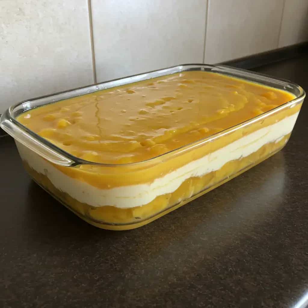 Sobremesa Refrescante de Abacaxi com Creme de Leite