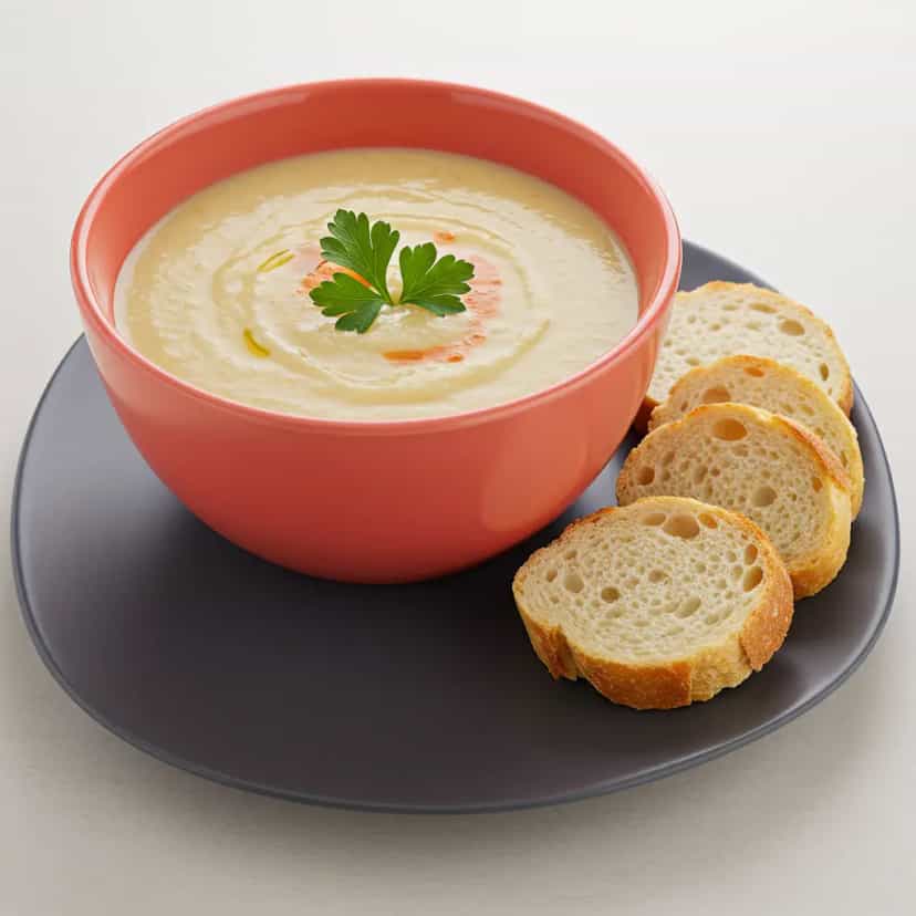 Foto deliciosa de Sopa Cremosa de Carne e Batata pronta para servir - Sopas & Caldos