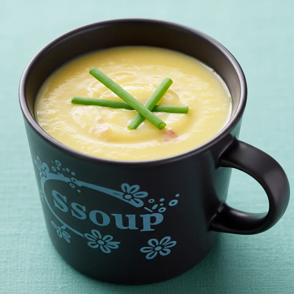 Sopa Cremosa de Mandioca com Costela e Calabresa