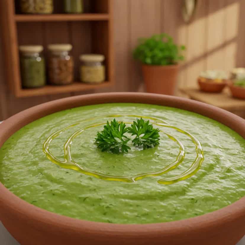 Foto deliciosa de Sopa de ervilha pronta para servir - Sopas & Caldos