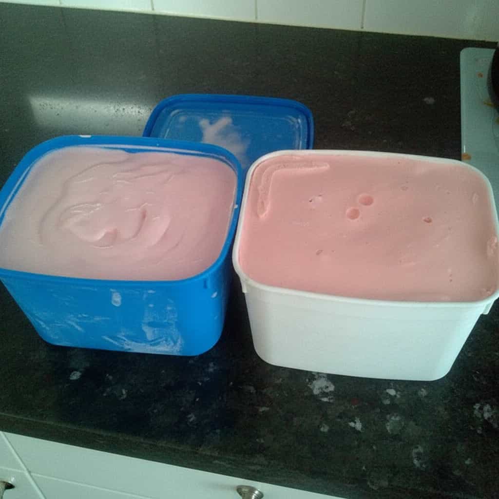 Sorvete Cremoso de Gelatina