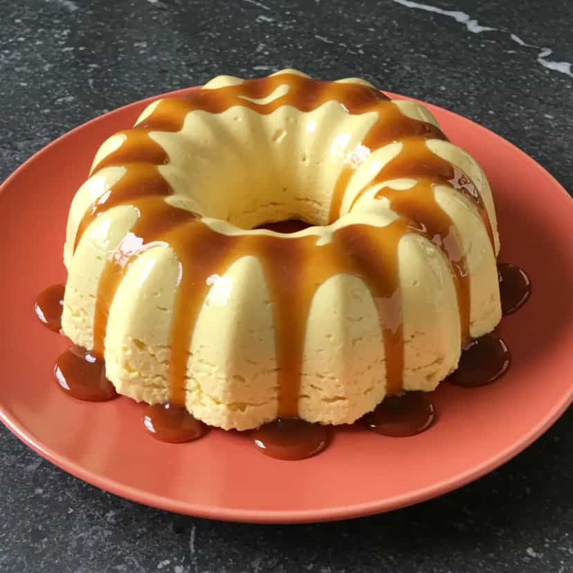 Foto deliciosa de Sorvete de Leite Condensado com Caramelo pronta para servir - Doces Gelados & Sorvetes