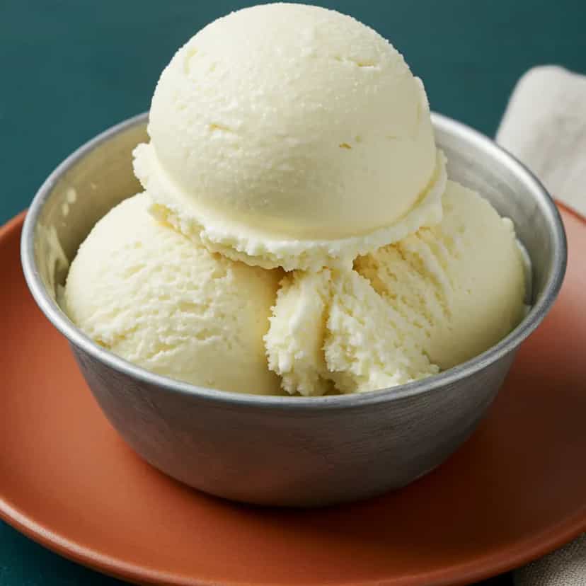 Foto deliciosa de Sorvete de Limão Caseiro Refrescante pronta para servir - Doces Gelados & Sorvetes