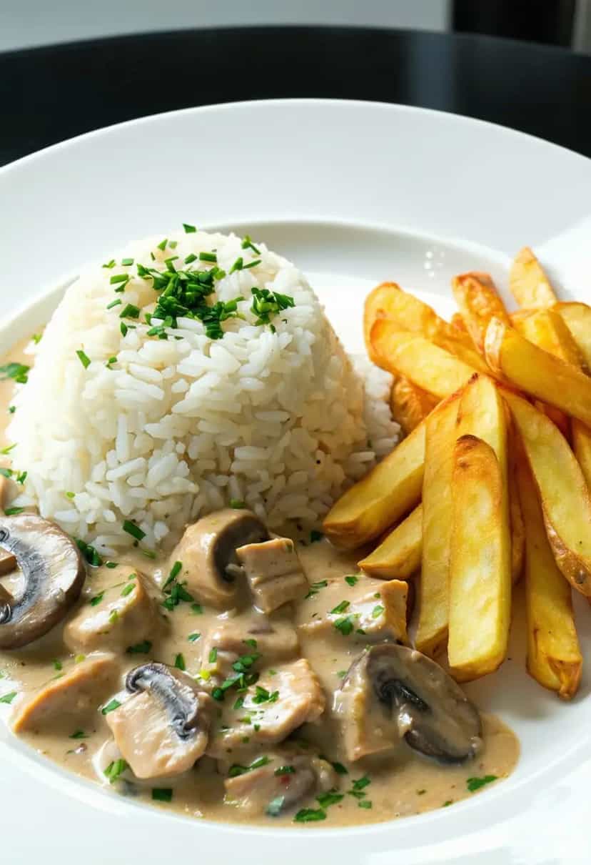 Foto deliciosa de Strogonoff de Frango para 40 Pessoas pronta para servir - Carnes & Frango