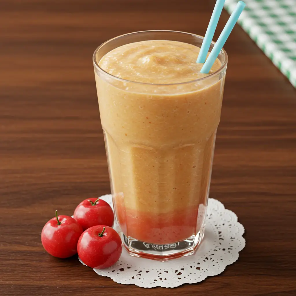Suco de Acerola e Mamão