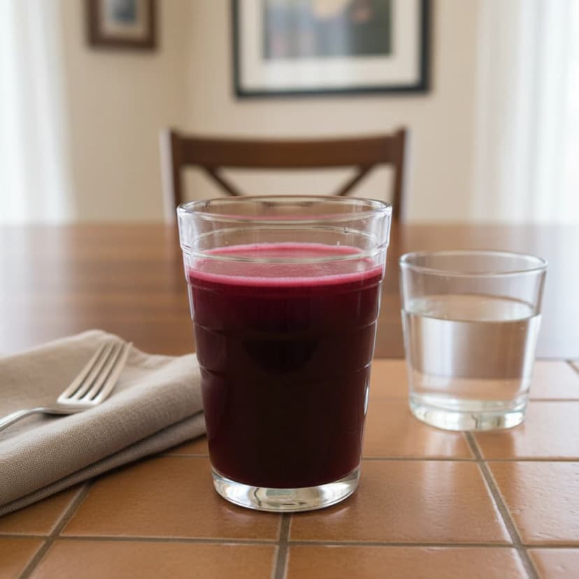 Suco de Laranja com Beterraba