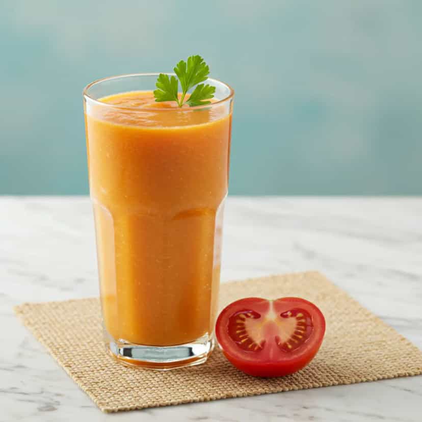 Foto deliciosa de Suco Detox de Tomate, Cenoura e Beterraba pronta para servir - Sucos & Smoothies