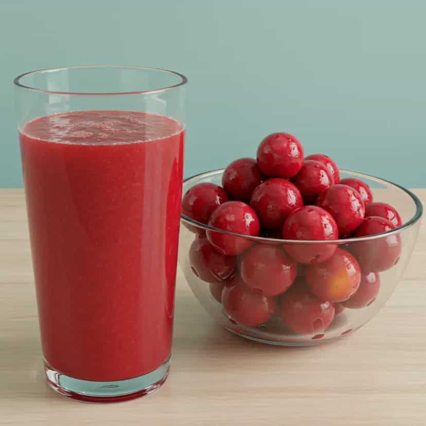 Foto deliciosa de Suco Refrescante de Acerola pronta para servir - Sucos & Smoothies