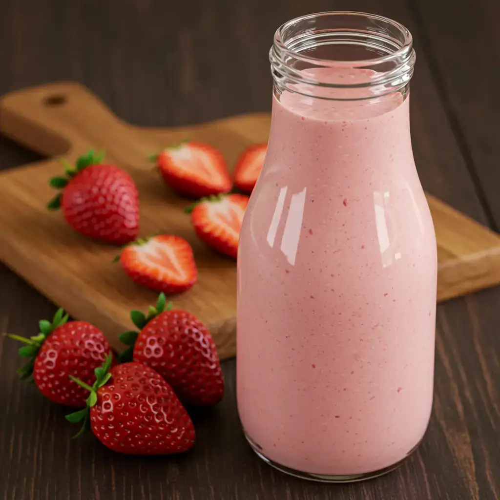 Suco Refrescante de Morango com Limão