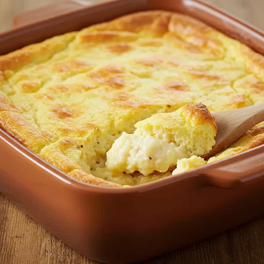 Suflê de Batata cremoso com Noz-Moscada