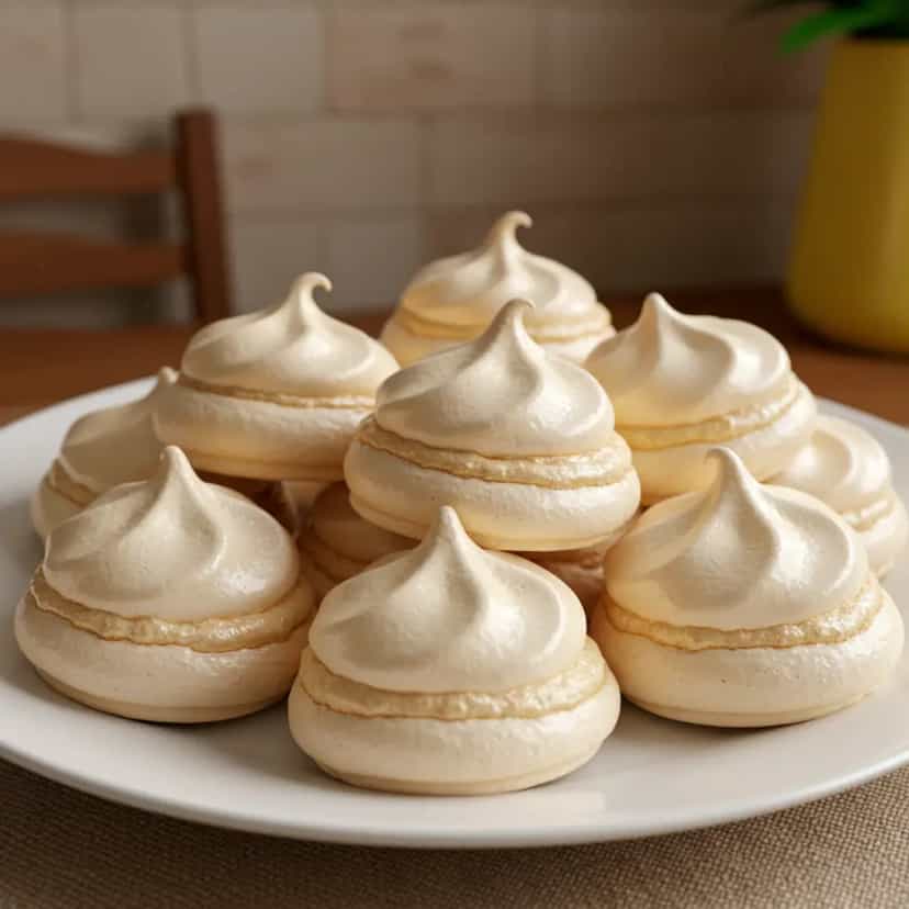 Foto deliciosa de Suspiro em casa pronta para servir - Outras Receitas