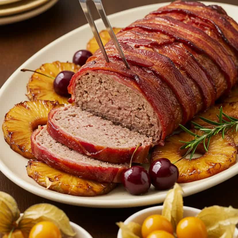 Foto deliciosa de Tender ao Molho de Cola com Abacaxi para o Ano Novo pronta para servir - Carnes & Frango