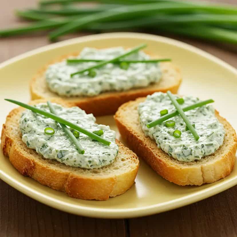 Foto deliciosa de Torradas com Patê Cremoso de Espinafre e Ricota pronta para servir - Pastas & Patês