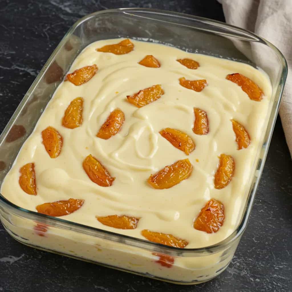 Torta Cremosa de Banana com Calda