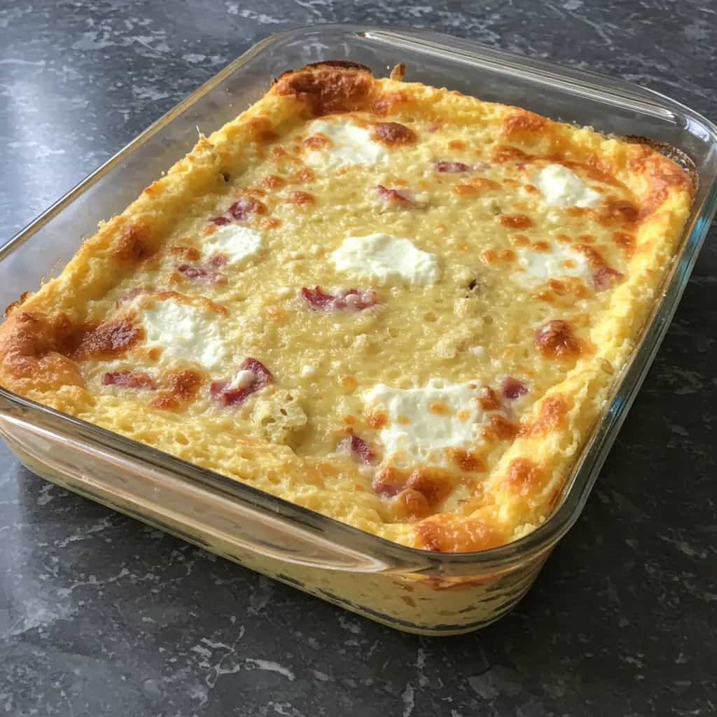 Torta Cremosa de Batata com Bacon