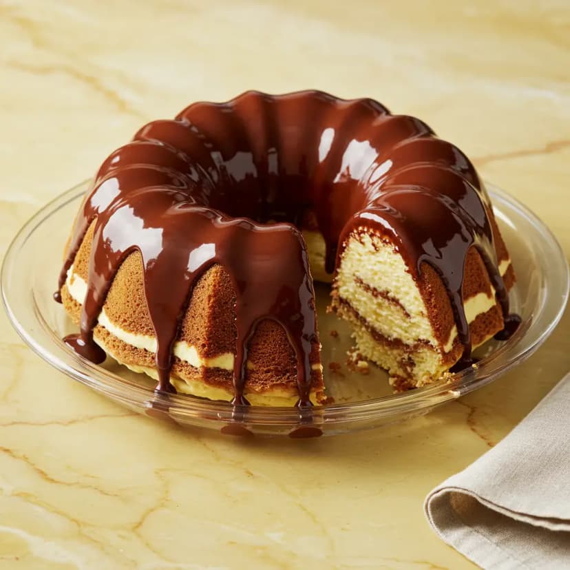 Torta Cremosa de Chocolate com Base de Sorvete