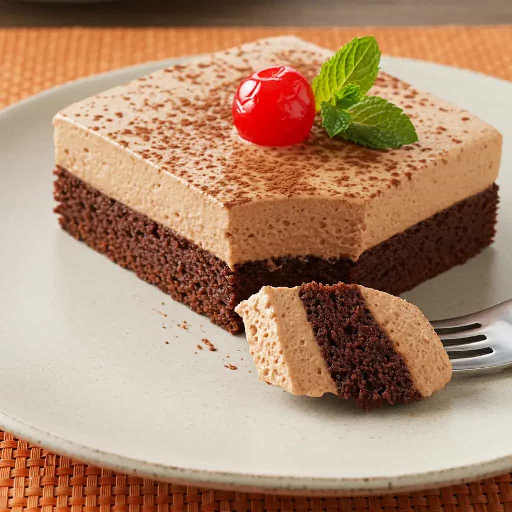 Torta Cremosa de Chocolate com Cerejas