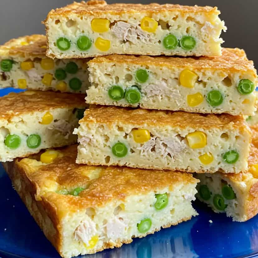 Foto deliciosa de Torta Cremosa de Legumes com Atum e Catupiry pronta para servir - Tortas Salgadas
