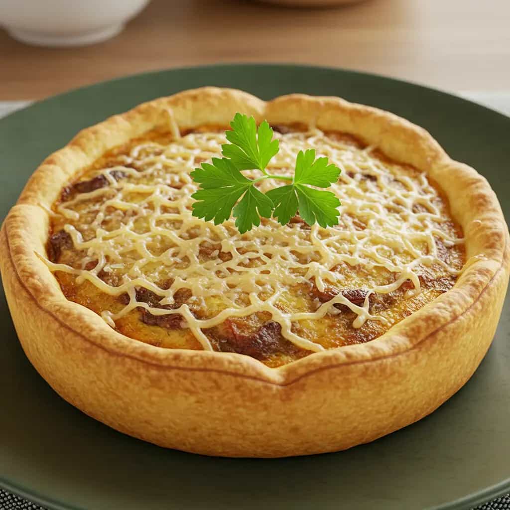 Torta Cremosa de Mandioquinha com Calabresa