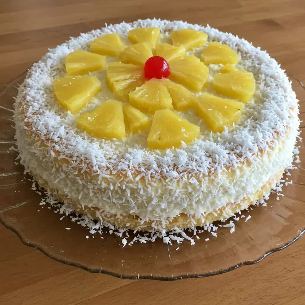Torta de Abacaxi Cremosa