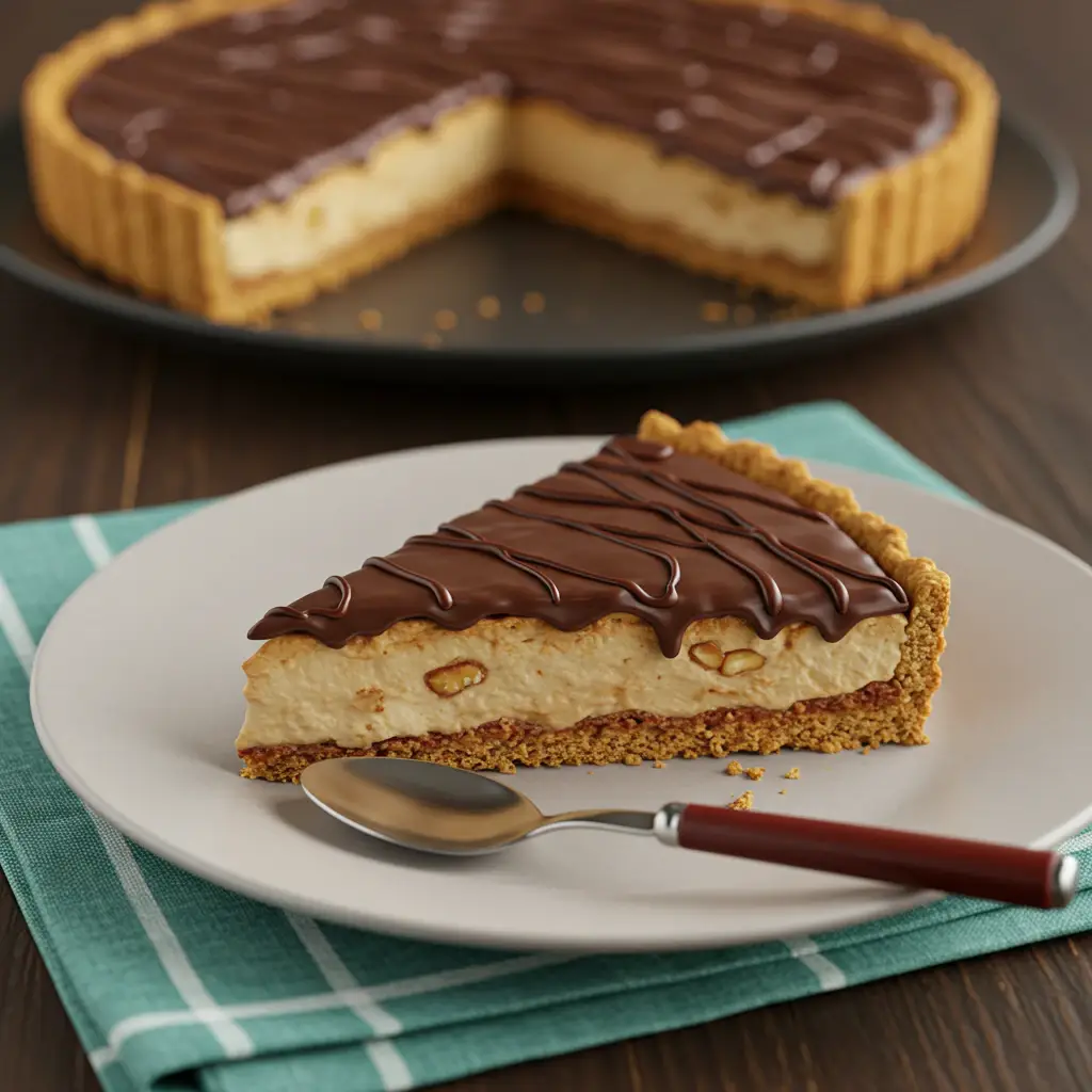Torta de Amendoim com Caramelo e Chocolate