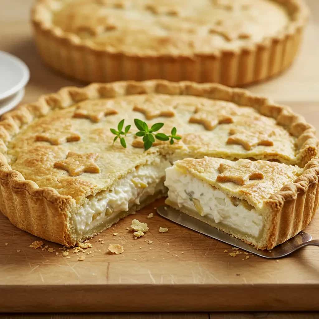 Torta de Bacalhau com Requeijão