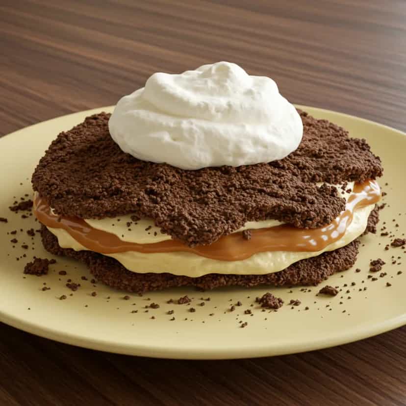 Foto deliciosa de Torta de Banana com Doce de Leite pronta para servir - Tortas & Tortinhas