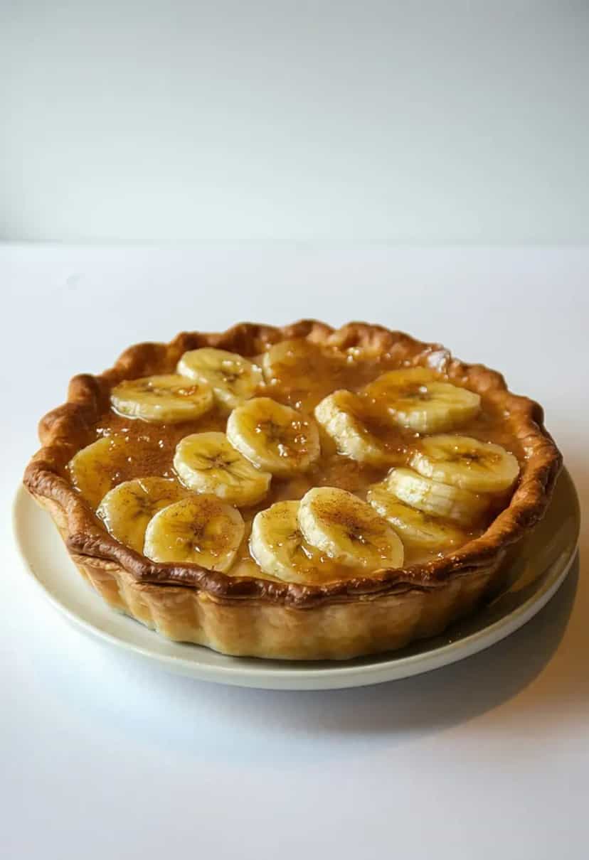 Foto deliciosa de Torta de Banana Simples e Rápida pronta para servir - Tortas & Tortinhas